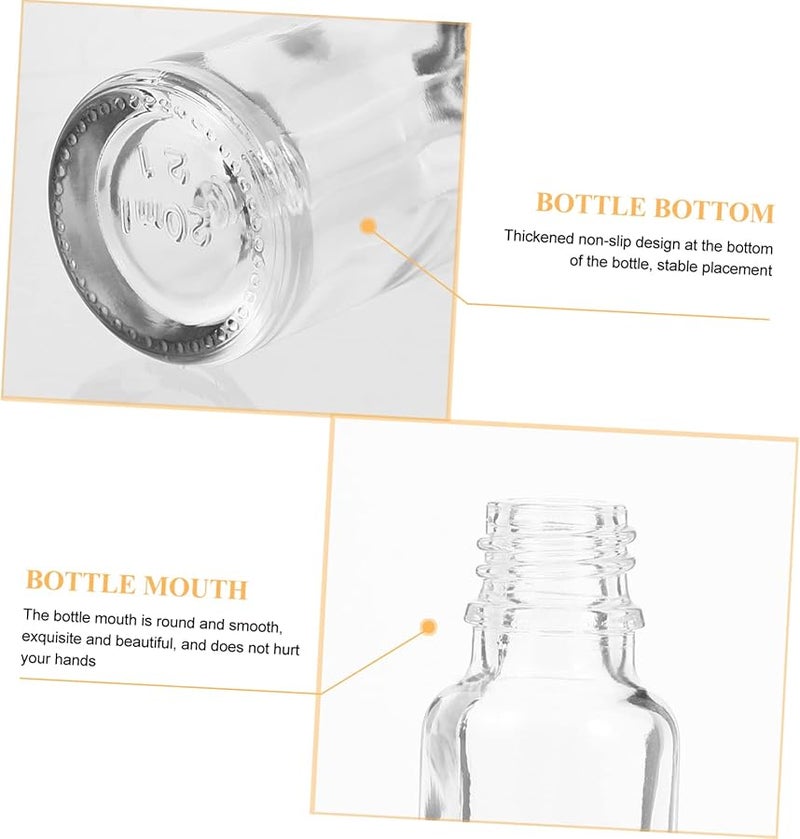 10 Pack 8 8x2 8x2 8CM Glass Dropper Bottles Essential Oil Holders Travel Size For Aromatherapy DIY - Image 3